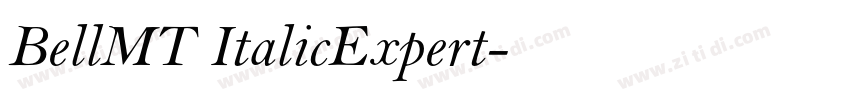 BellMT ItalicExpert字体转换